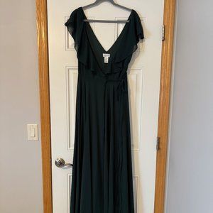 Bill Levkoff #7112 Bridesmaid Dress (6) - Evergreen